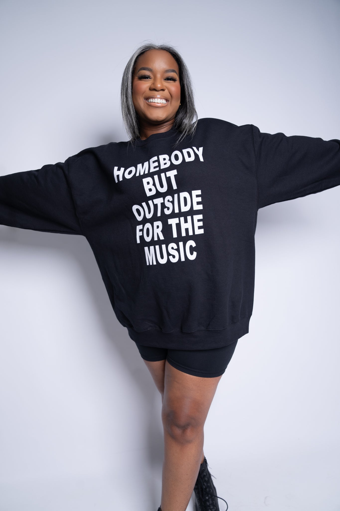 'Homebody but Outside for the Music' Sweatshirt (Unisex)
